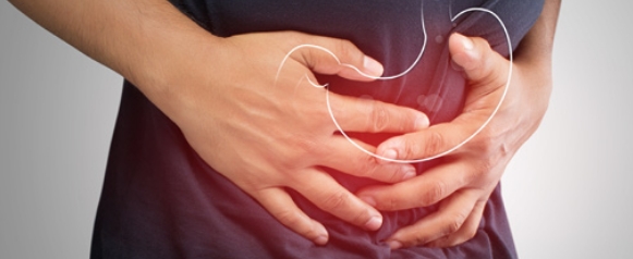 Pain in the stomach due to typhoid