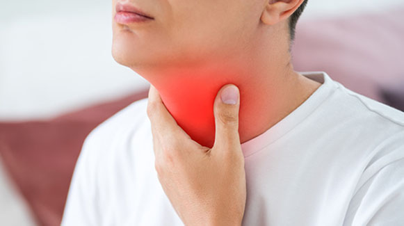 Pain in throat
